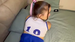 MI Hermanastra se disfrazo para m&iacute; y me la follo