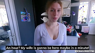 The useless cleaner pays for the fuck-up with her pussy&excl;